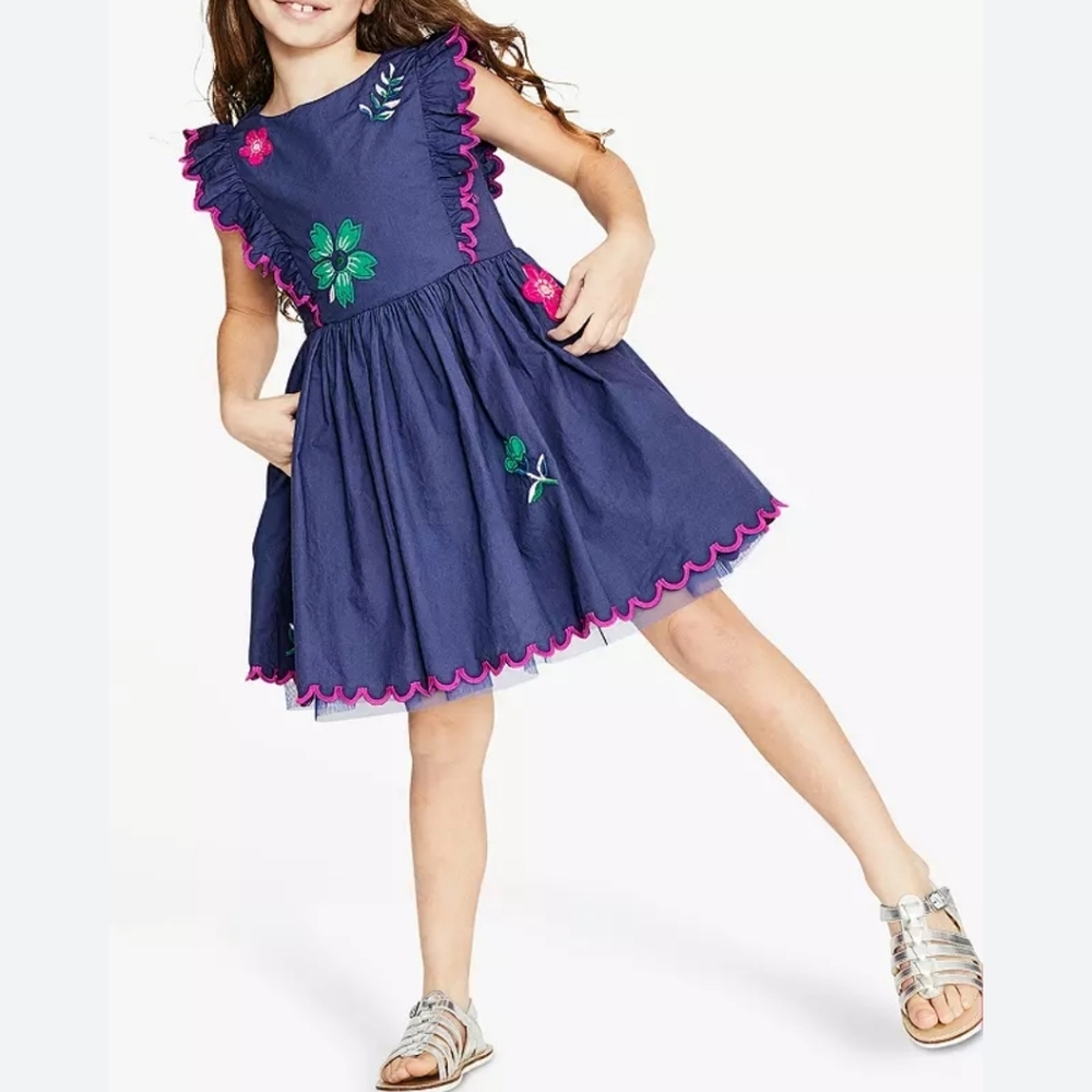 Mini Boden Navy Dress